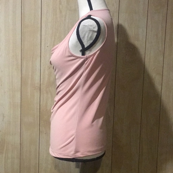 🌸XS New York & Company Blush Light Pink Blouse Classy Feminine Office Shirt Top🌸 - Picture 2 of 5